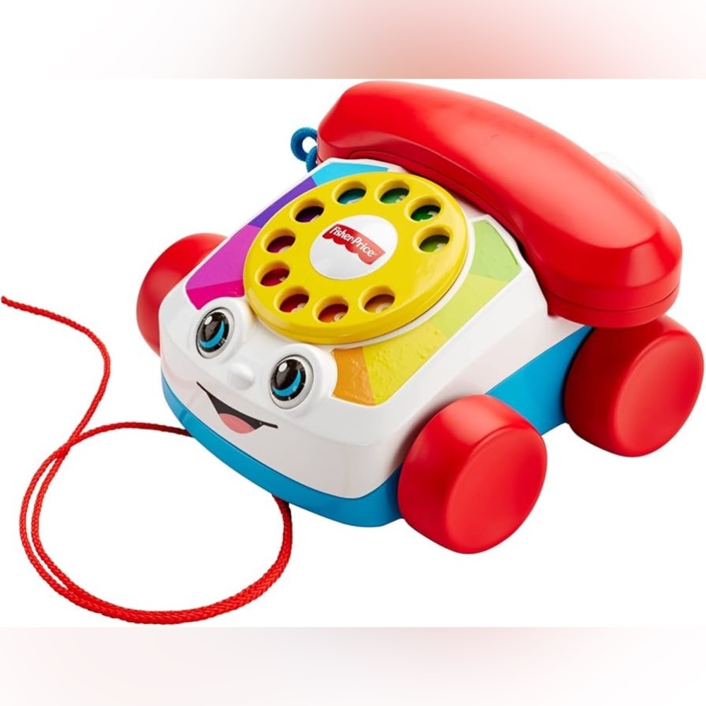 Fisher-Price Chatter Telephone Baby & Toddler Pull Toy Phone w/ Rotary Dial —